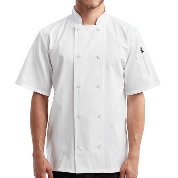 Unisex Short-Sleeve Recycled Chef's Coat Thumbnail