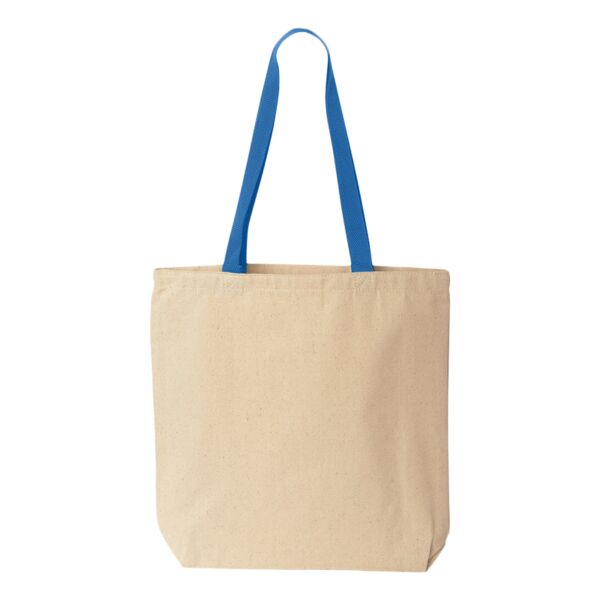 Liberty Bags Natural Tote with Contrast-Color Handles 8868 Natural Tote with Contrast-Color Handles Thumbnail
