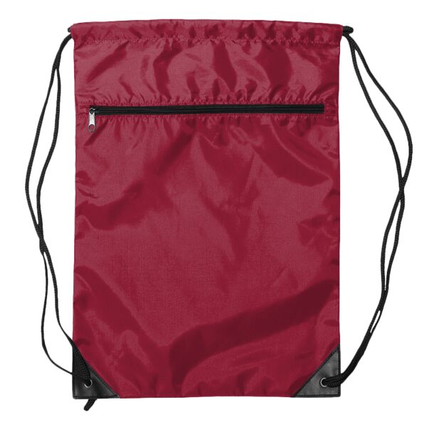 Liberty Bags Zippered Drawstring Backpack 8888 Zippered Drawstring Backpack Thumbnail