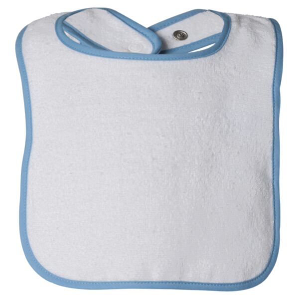 Rabbit Skins Infant Contrast Trim Terry Bib 1003 Infant Contrast Trim Terry Bib Thumbnail