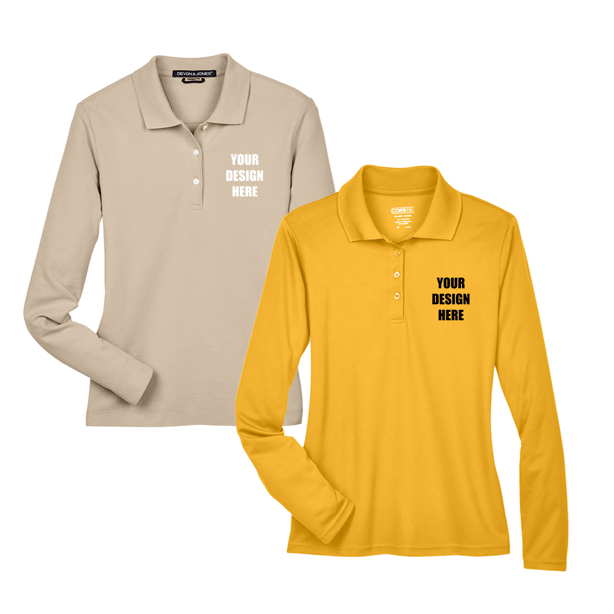 Custom Long Sleeve Polos