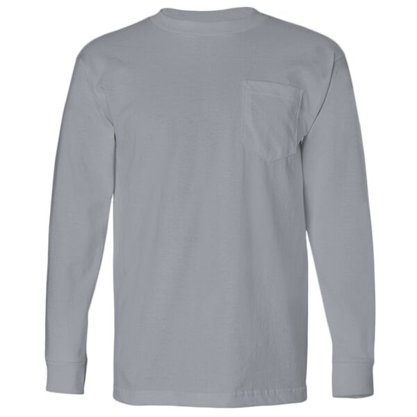 Bayside USA-Made Long Sleeve T-Shirt with a Pocket 8100 USA-Made Long Sleeve T-Shirt with a Pocket Thumbnail